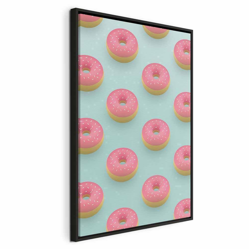 Leinwandbild - Pastel Donuts (1 Part) Vertical