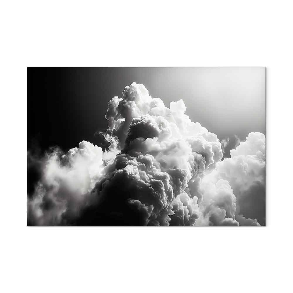 Leinwandbild - Clouds Like from Dreams: Let the Sun Illuminate Your Day – A Visual Feast