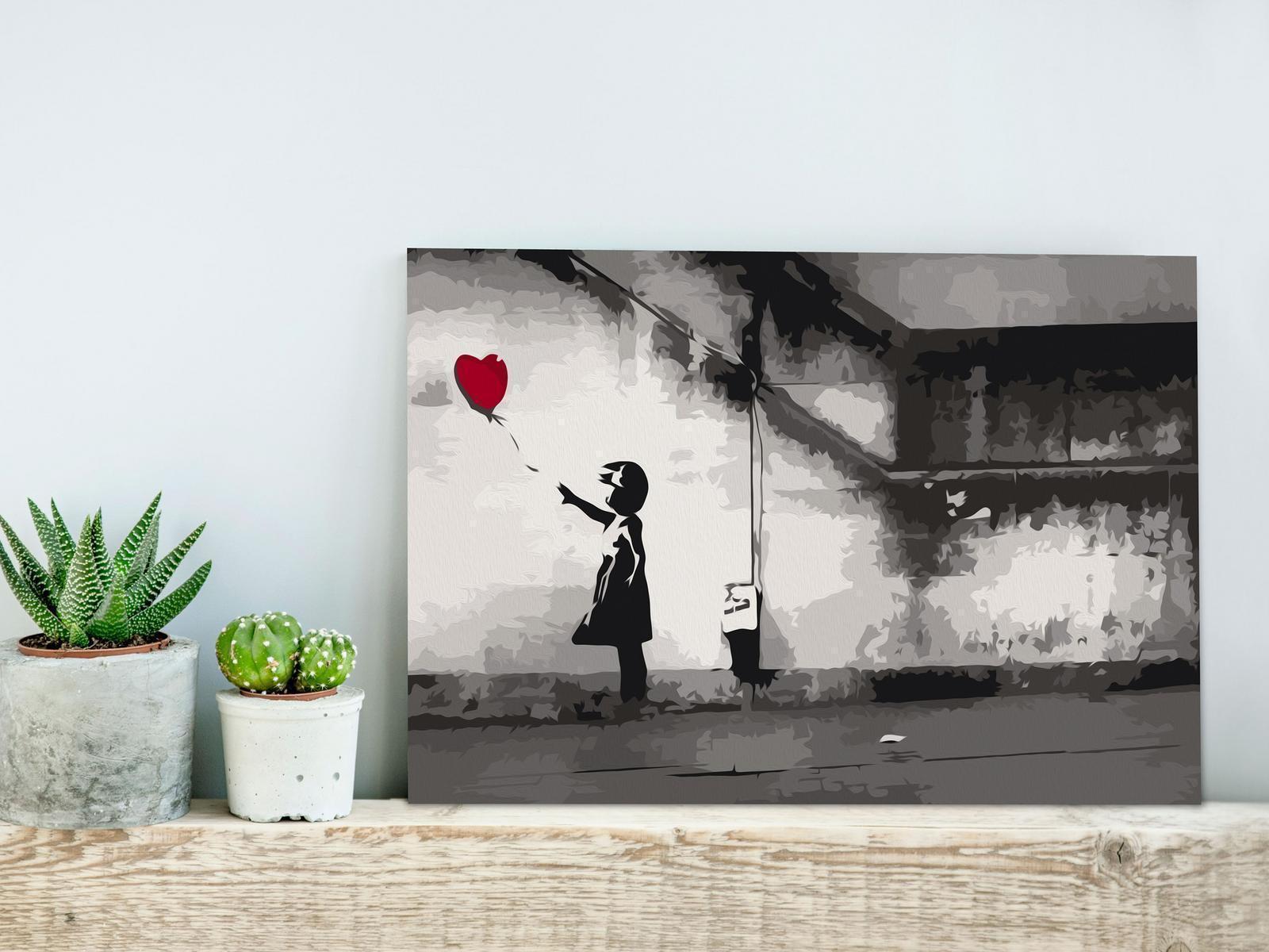 Fleeting Love Leinwand mit vorgedruckten Zahlen - Sawelt