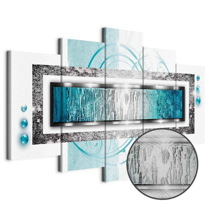 Leinwandbild - Turquoise blizzard