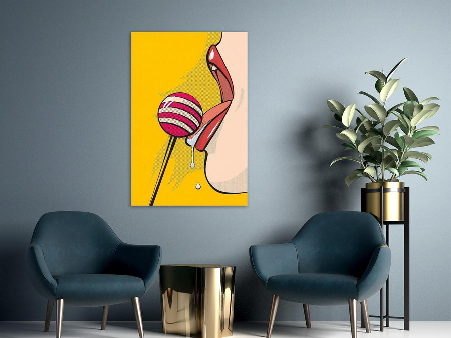 Leinwandbild - Sweet Lollipop (1 Part) Vertical Artgeist
