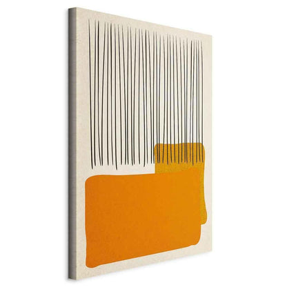 Leinwandbild - Rain on the Beach (1 Part) Vertical