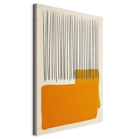 Leinwandbild - Rain on the Beach (1 Part) Vertical