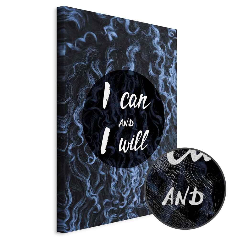 Leinwandbild - I Can and I Will (1 Part) Vertical