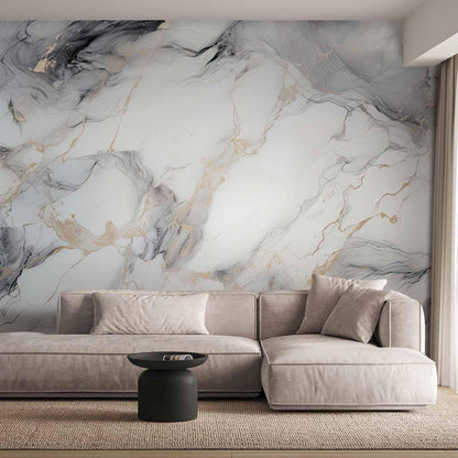 Fototapete - Elegant Marble - Stone Structures in Neutral Colours Artgeist
