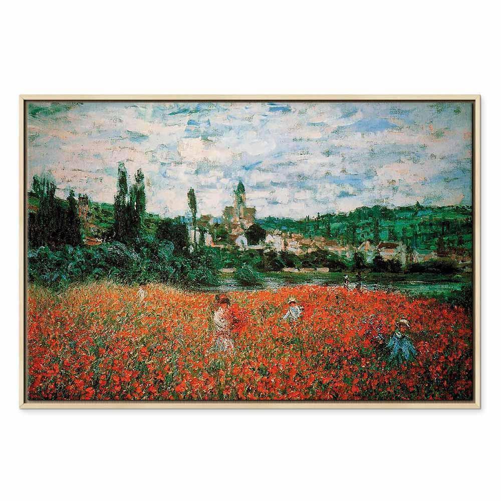Leinwandbild - Claude Monet – Poppy Field near Vétheuil