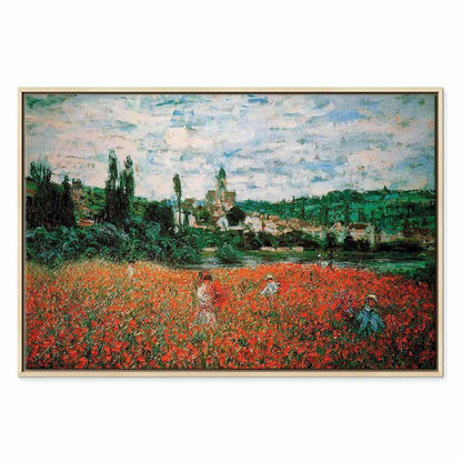 Leinwandbild - Claude Monet – Poppy Field near Vétheuil