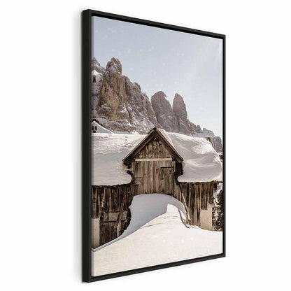 Leinwandbild - Winter in the Dolomites (1 Part) Vertical