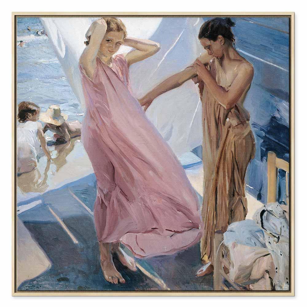 Leinwandbild - Joaquín Sorolla y Bastida – After Bathing, Valencia