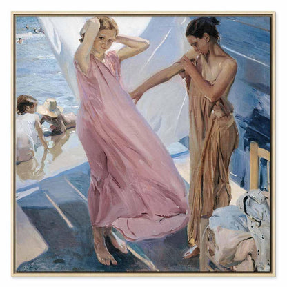 Leinwandbild - Joaquín Sorolla y Bastida – After Bathing, Valencia
