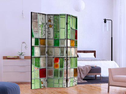 Paravent - Emerald Stained Glass Artgeist