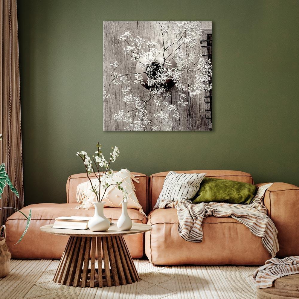 Leinwandbild - Dried Flowers (1 Part) Square