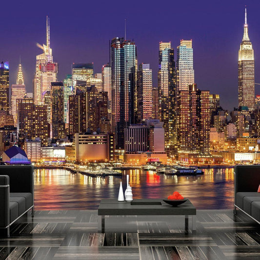 Fototapete „New York bei Nacht“ – Die Stadt, die niemals schläft