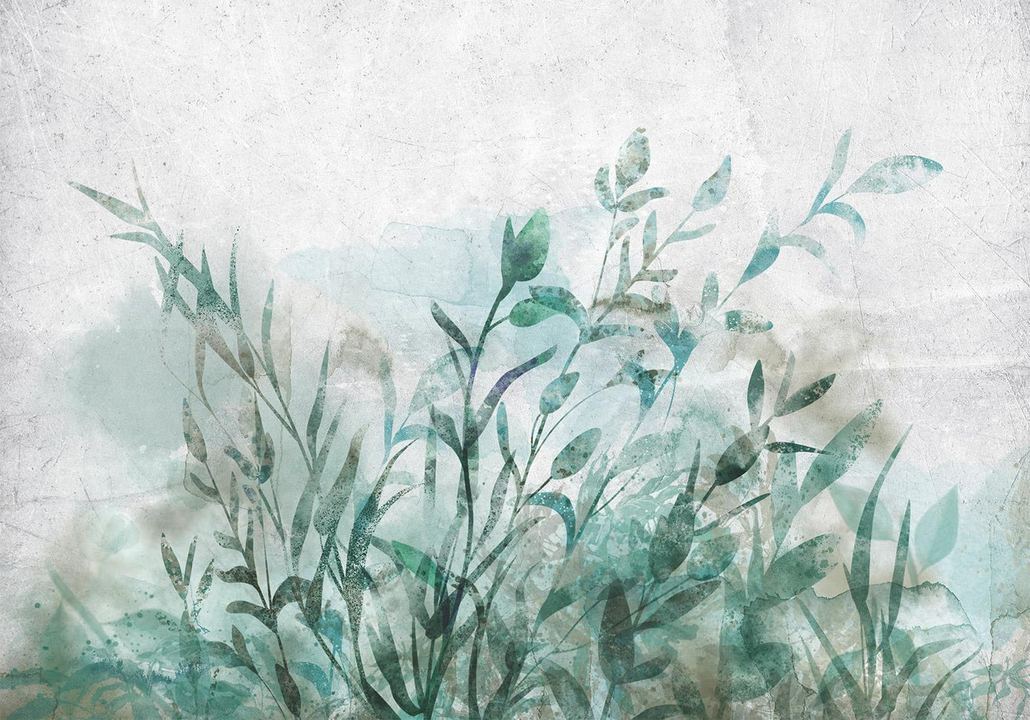 Fototapete Natur in Aquarell – Sanfte Farben für entspannte Räume