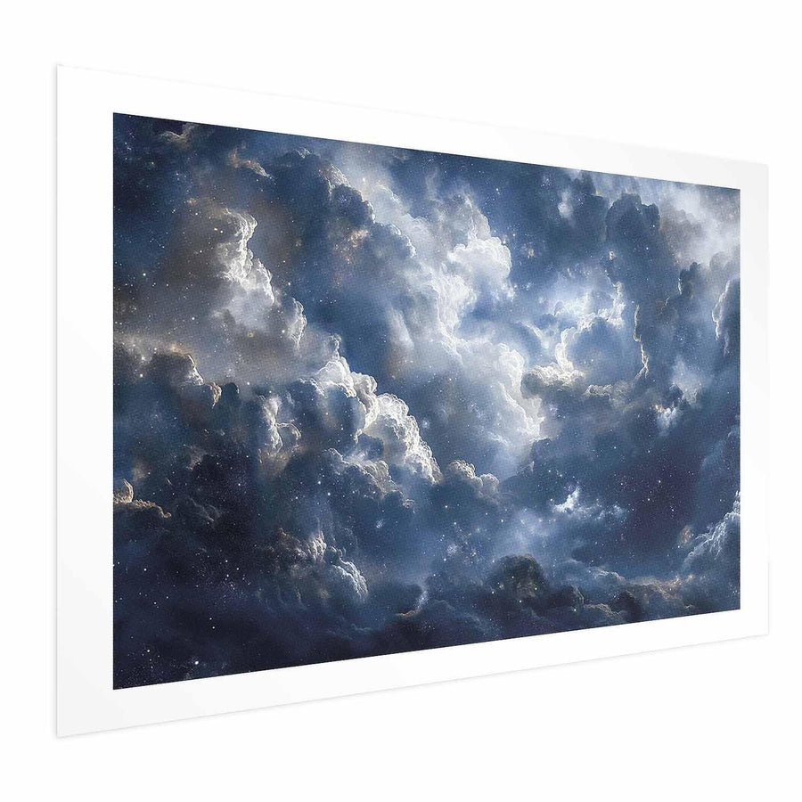 Poster - Astronomical Wonders: Clouds and Stars in Harmonious Union Artgeist