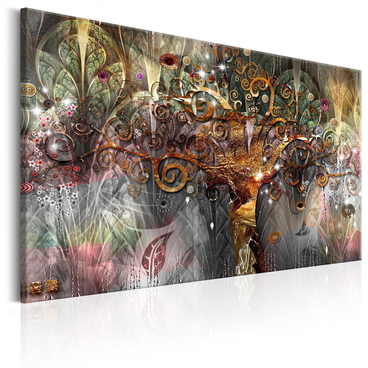 Leinwandbild - Gold Tree Artgeist