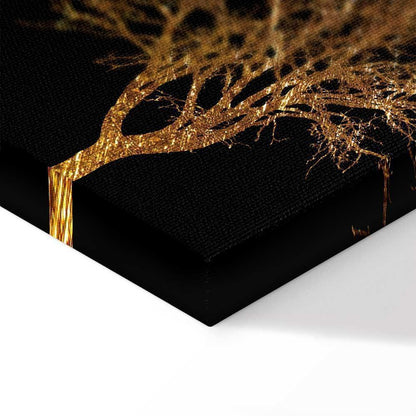 Leinwandbild - Golden Forest (1 Part) Wide