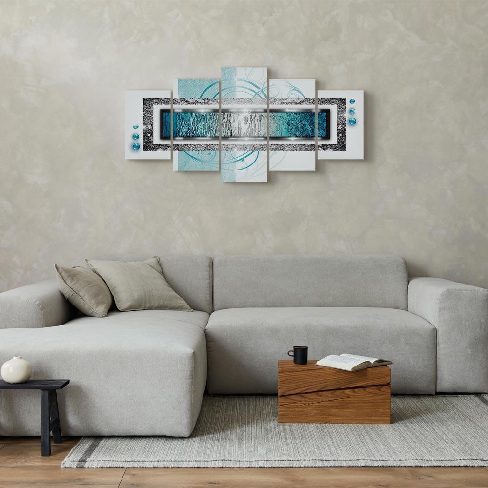 Leinwandbild - Turquoise blizzard