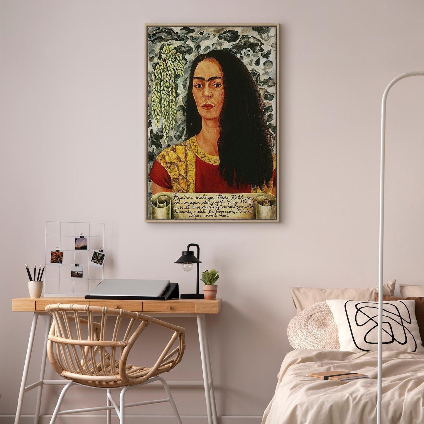 Leinwandbild - Frida Kahlo – Self-Portrait with Loose Hair