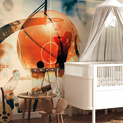 Fototapete - I love basketball!