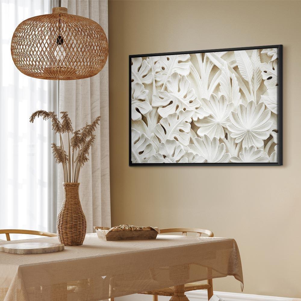 Leinwandbild - Ceramic Leaves (1 Part) Wide