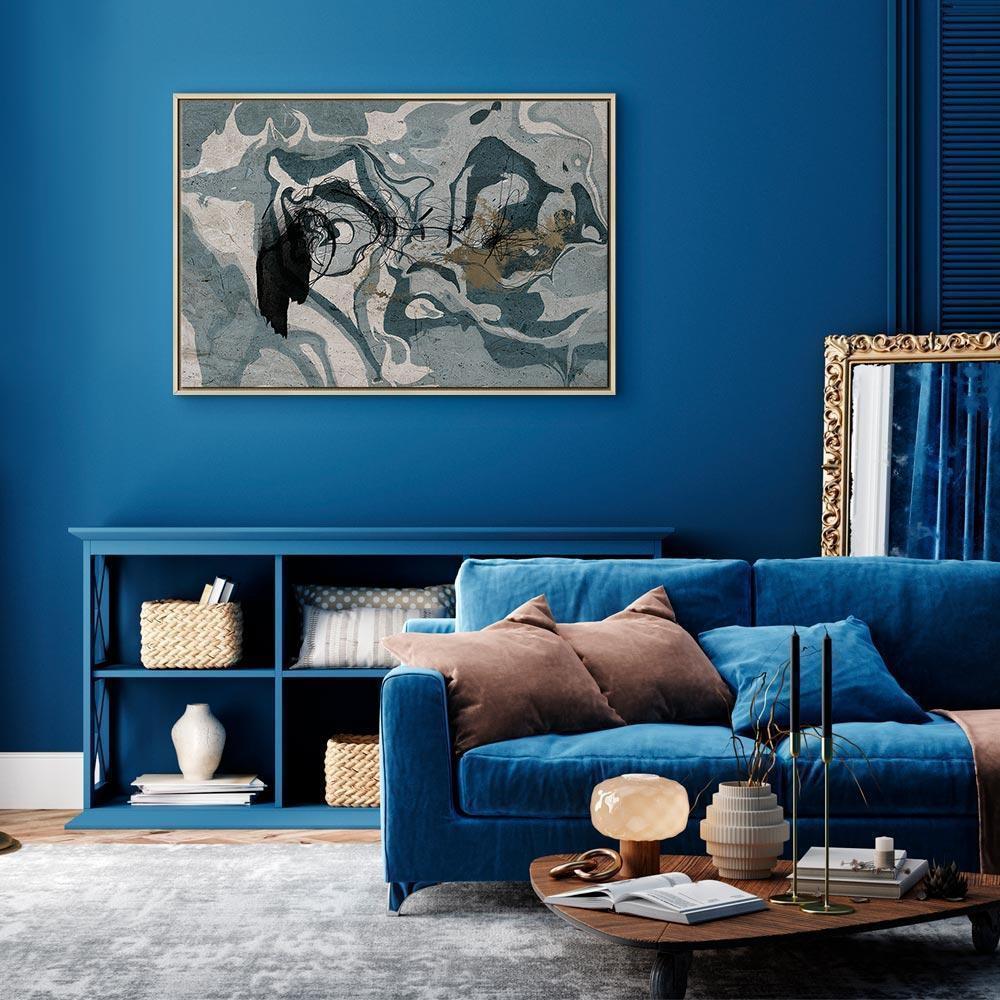 Leinwandbild - Marbled Reflection (1 Part) Wide