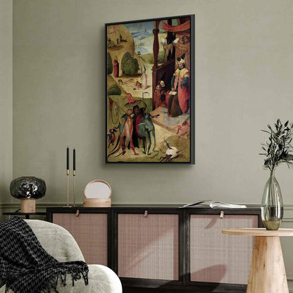 Leinwandbild - StJames and the Magician (Hieronim Bosch) Artgeist