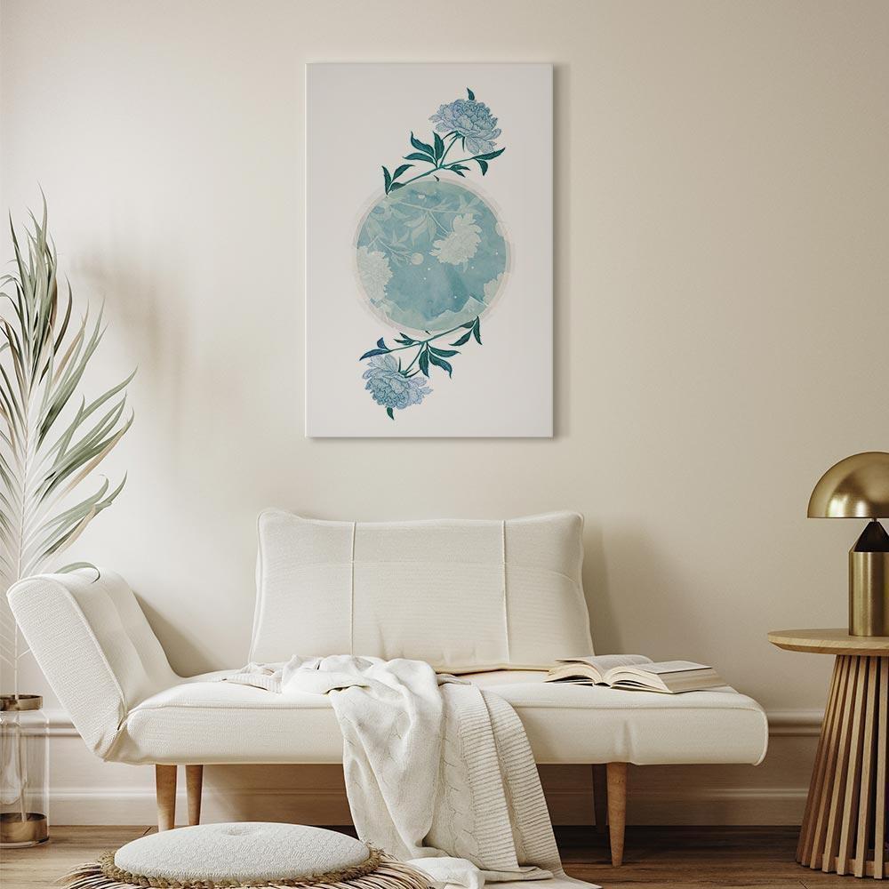 Leinwandbild - Floral Planet (1 Part) Vertical