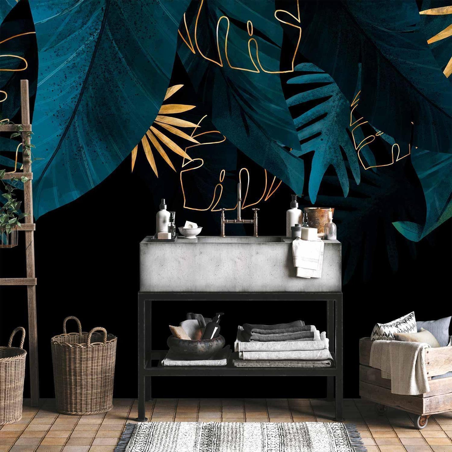 Fototapete - Leaves Composition - Second Variant