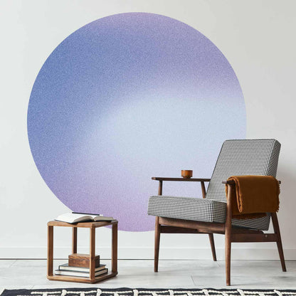 Runde Fototapete - Heather mist – delicate gradient consisting of many shades of purple