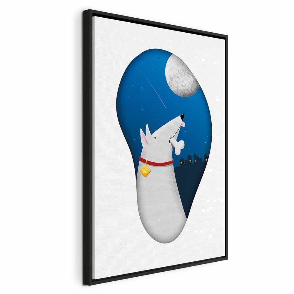 Leinwandbild - Dog Dreams (1 Part) Vertical