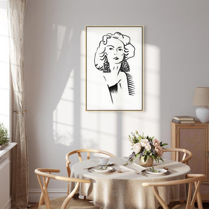 Leinwandbild - Romantic Blonde (1 Part) Vertical