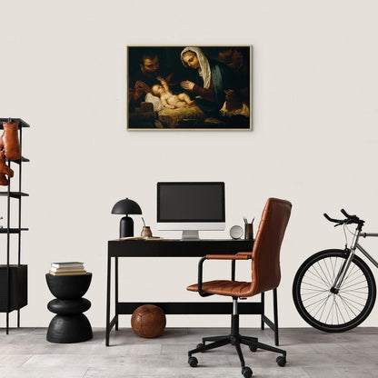 Leinwandbild Heilige Familie Tintoretto – Renaissance Meisterwerk