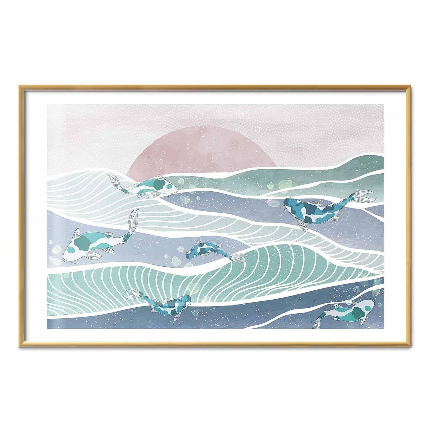 Poster - Fish on the Waves