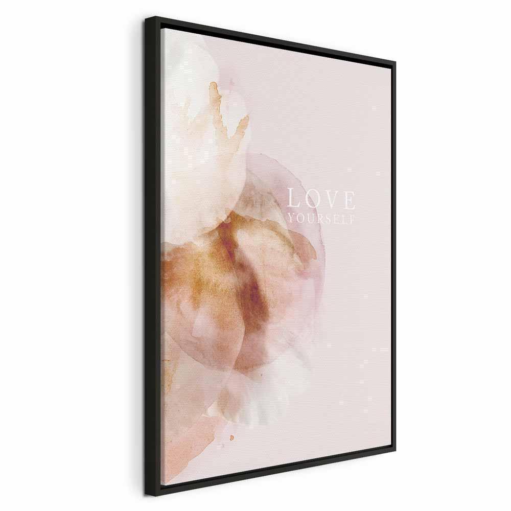 Leinwandbild - Love Yourself (1 Part) Vertical