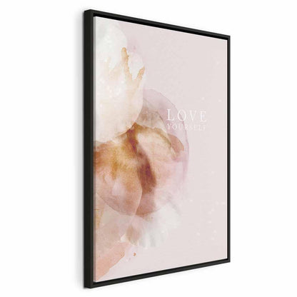 Leinwandbild - Love Yourself (1 Part) Vertical