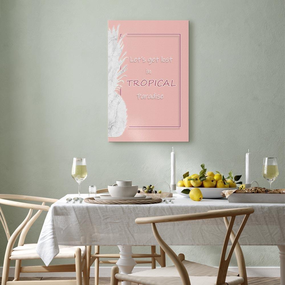 Leinwandbild - Let's Get Lost in Tropical Paradise (1 Part) Vertical