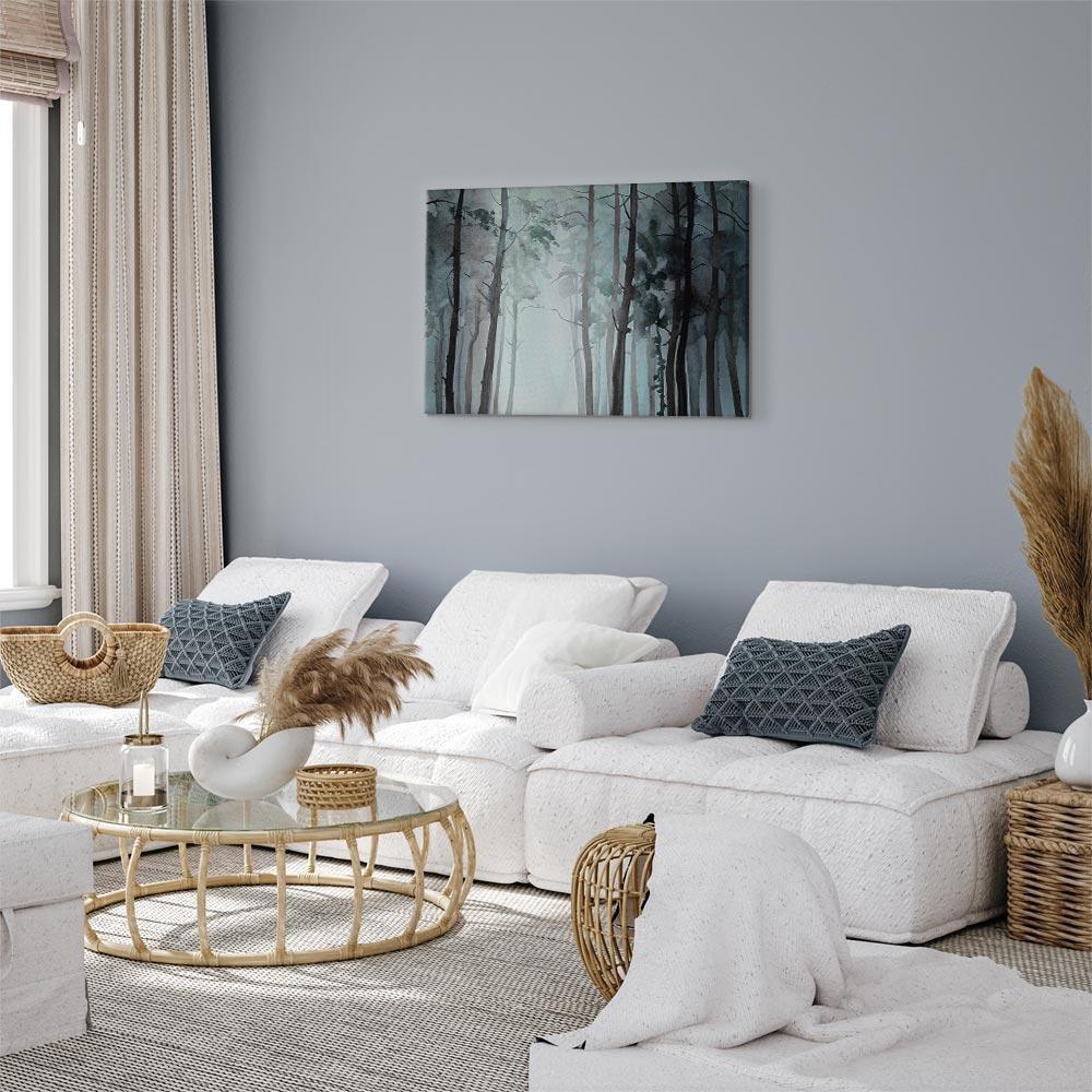 Leinwandbild - Hazy Forest (1 Part) Wide