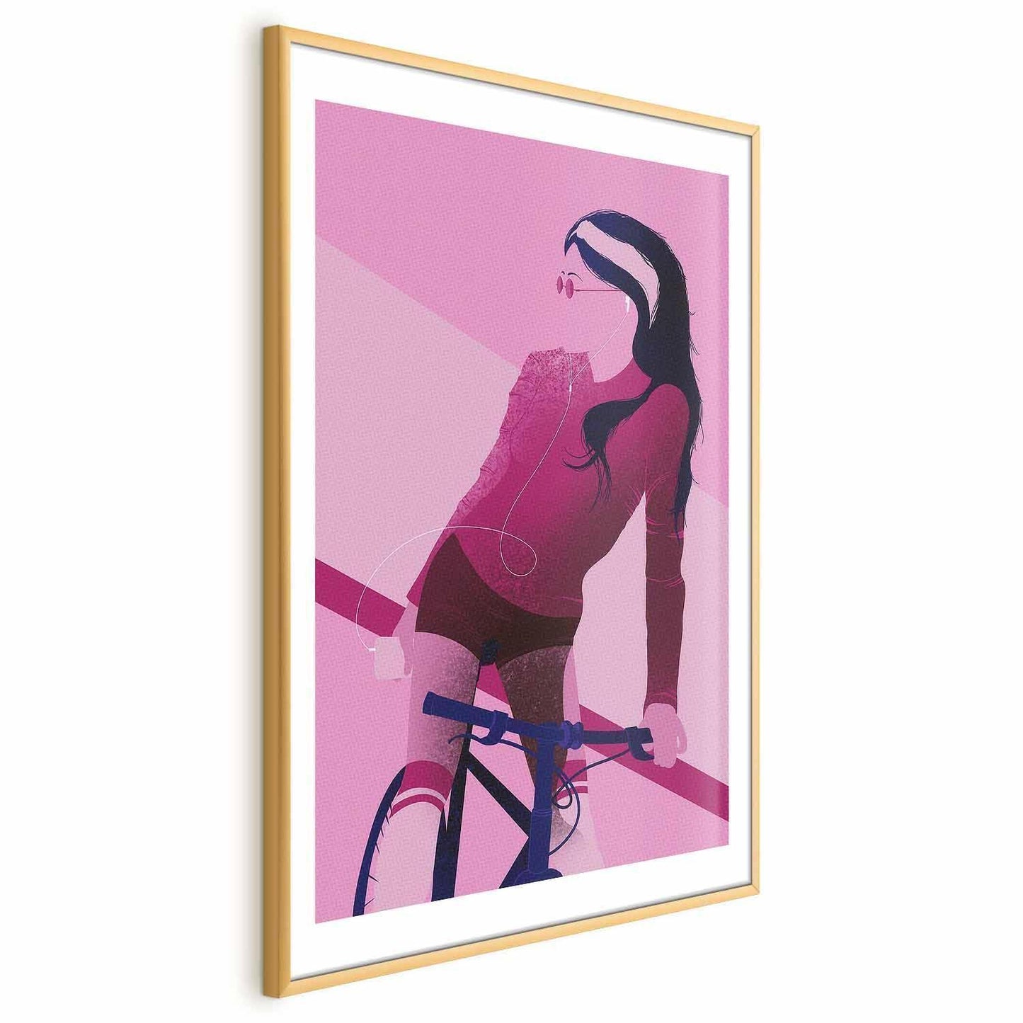 Poster - Woman on a Bicycle Artgeist