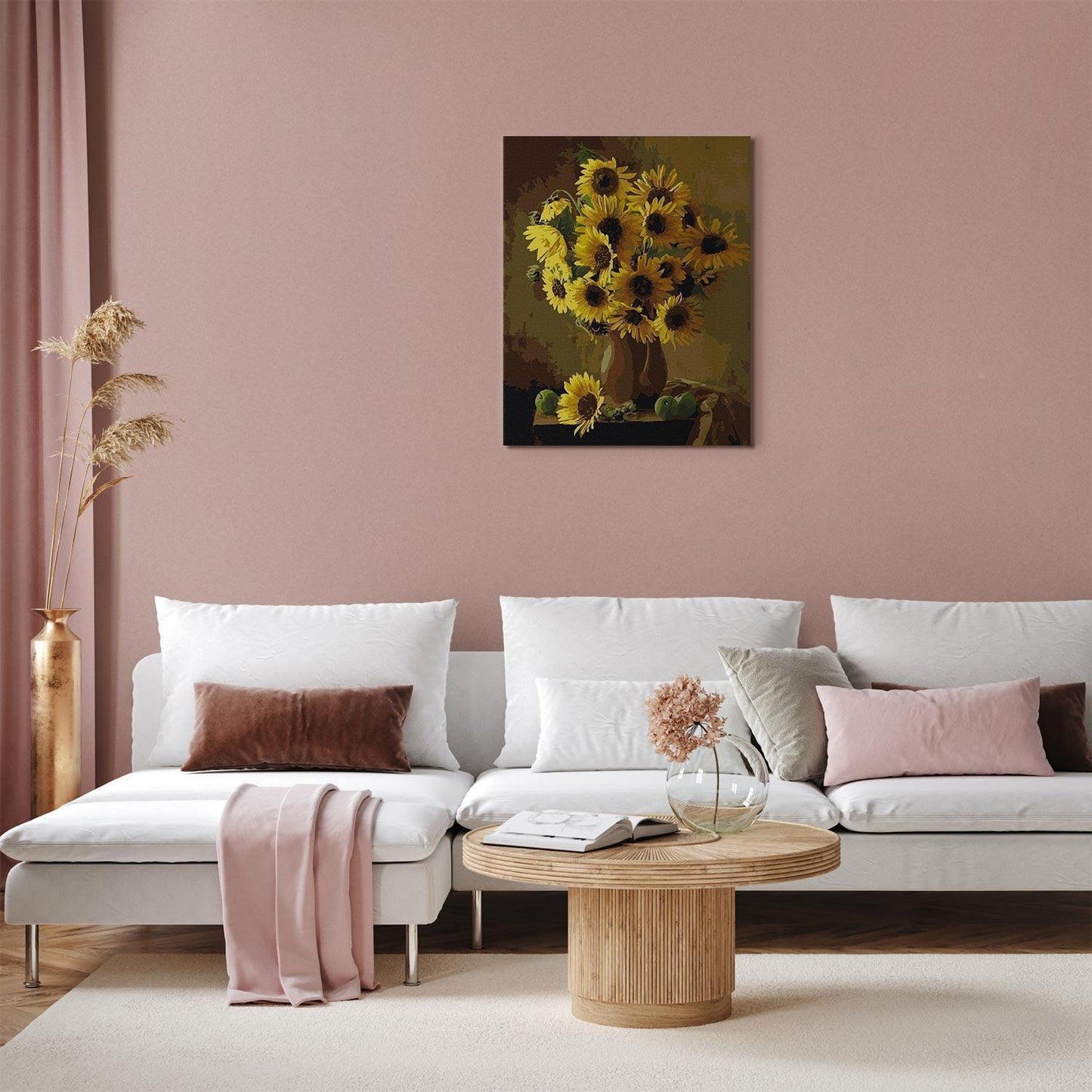 Malen nach Zahlen - Vase with sunflowers