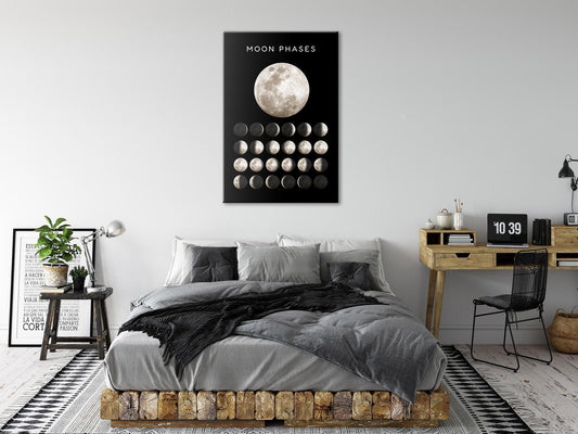 Leinwandbild - Moon Phases (1 Part) Vertical Artgeist