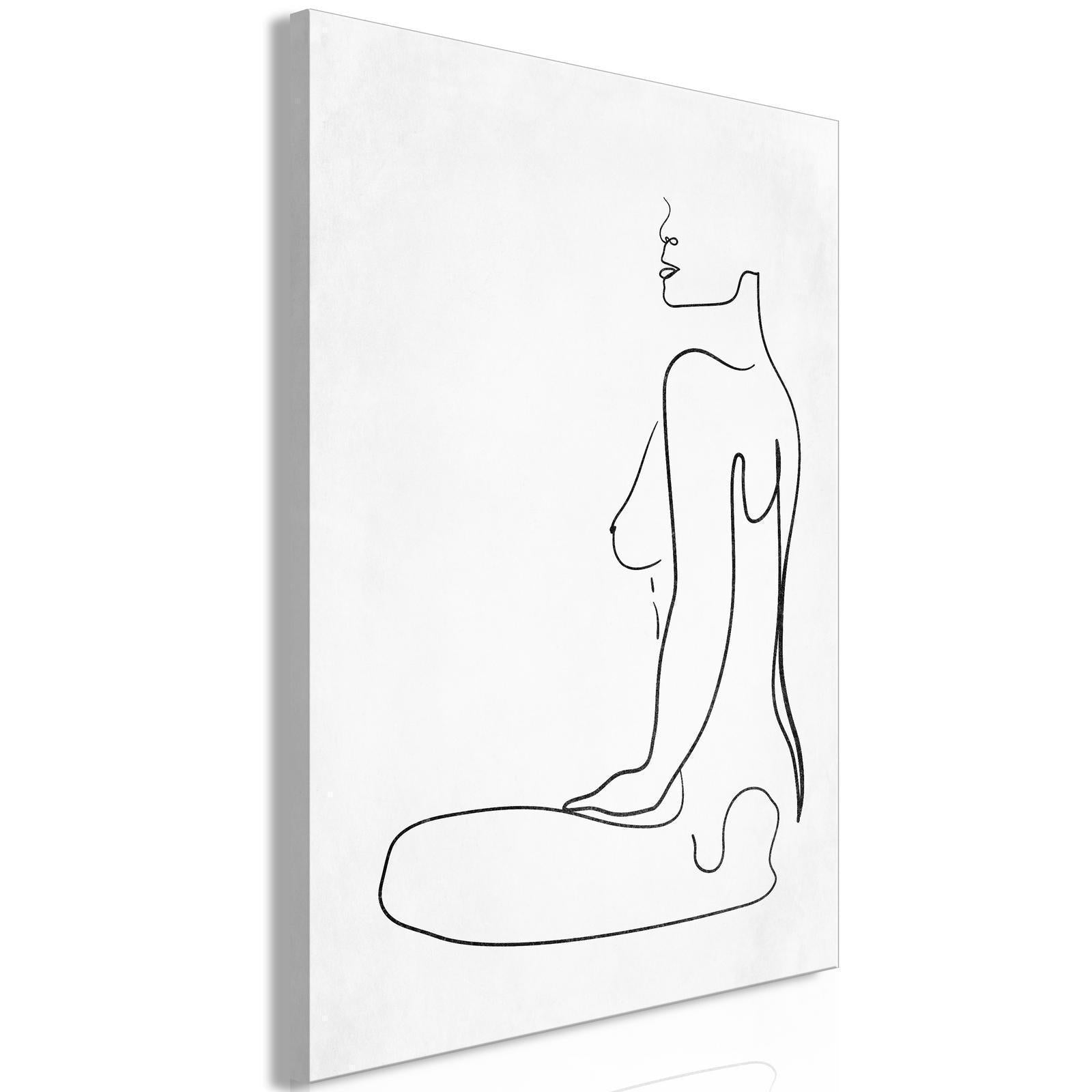 Leinwandbild - Female Form (1 Part) Vertical Artgeist