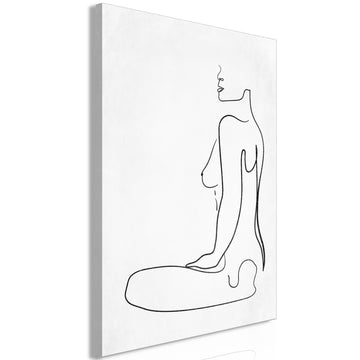 Leinwandbild - Female Form (1 Part) Vertical Artgeist