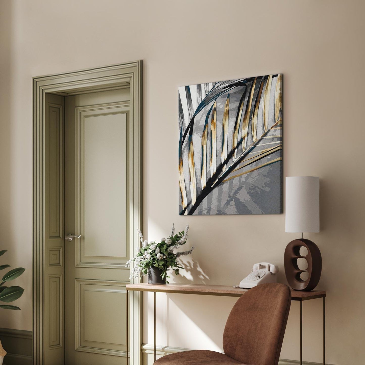 Malen nach Zahlen - Golden Palm Tree