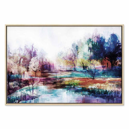 Leinwandbild - World in Paints (1 Part) Wide