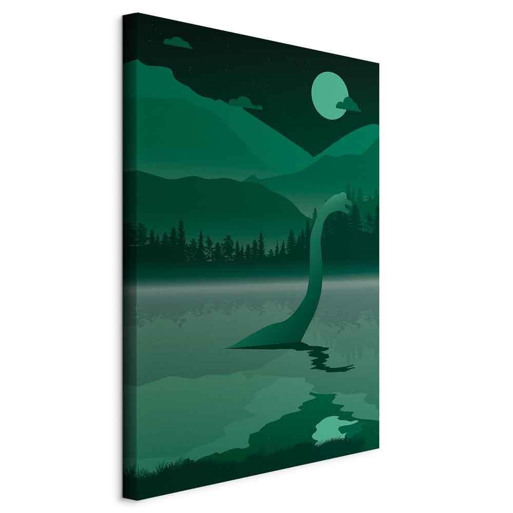 Leinwandbild Loch Ness – Mystische Landschaft im Hochformat