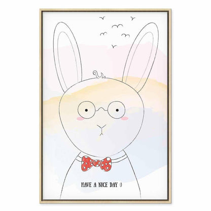 Leinwandbild - Greetings from Rabbit (1 Part) Vertical