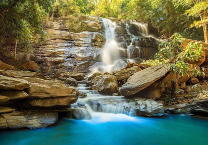 Fototapete - Waterfall in Chiang Mai, Thailand Artgeist