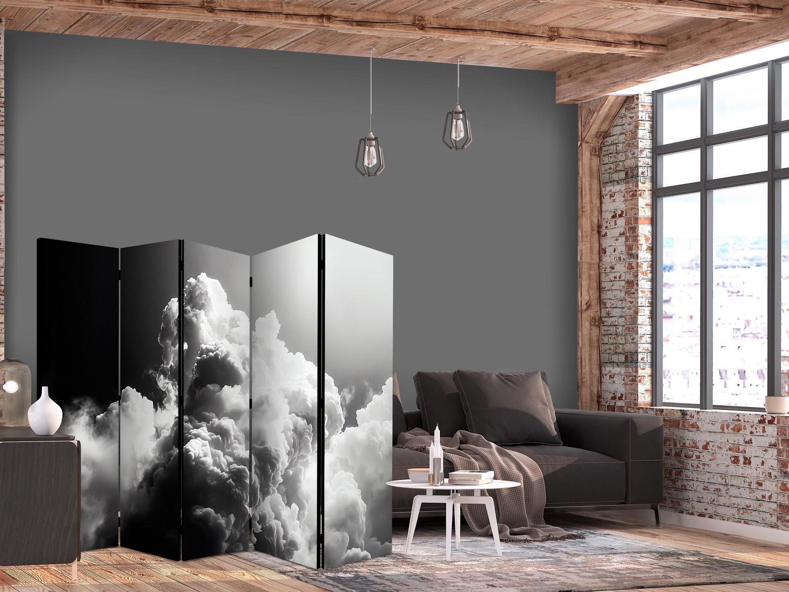 Paravent - Clouds Like a Dream: Let the Sun Light Up Your Day – A Visual Feast Artgeist