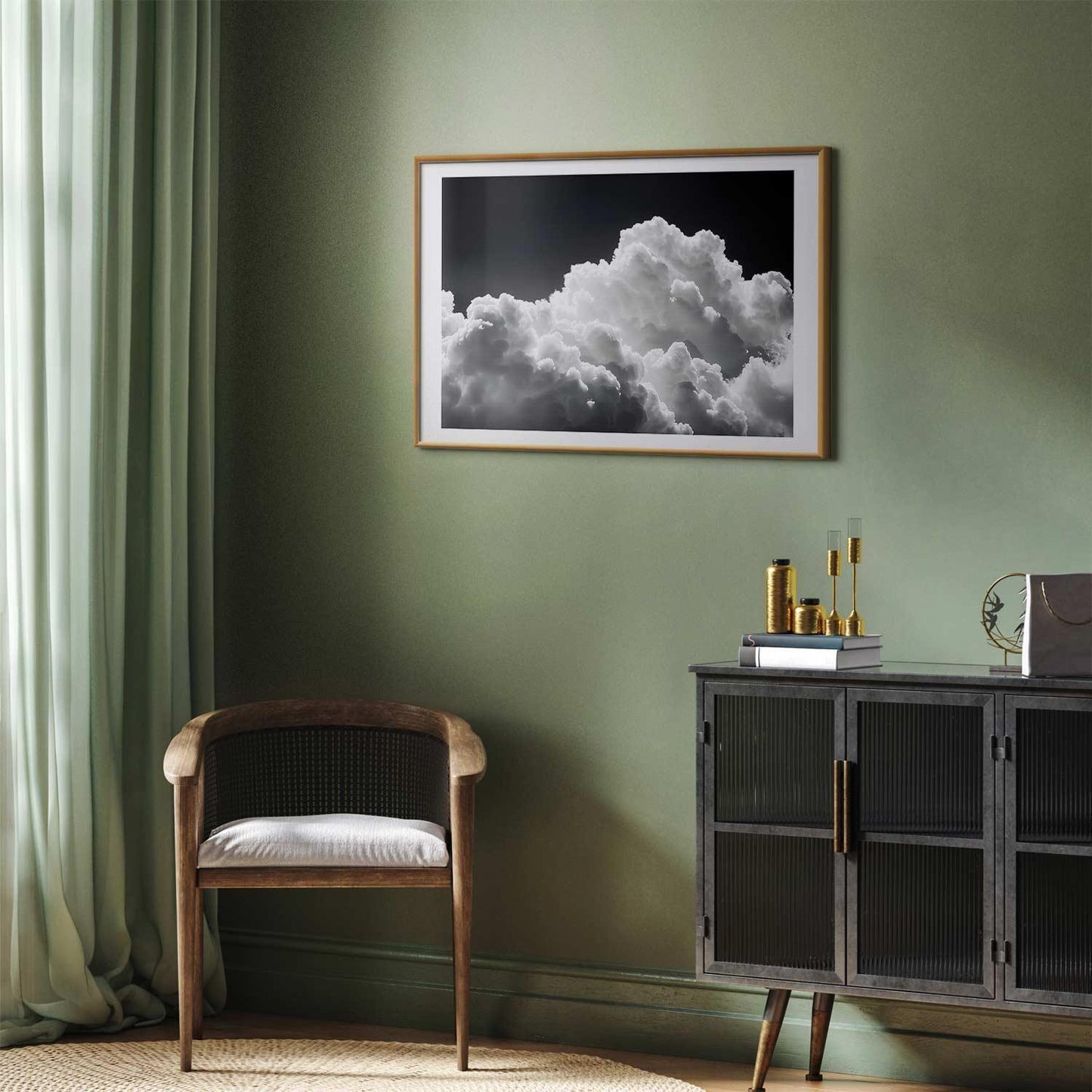 Poster - Discover the Infinite Play of Sunlight – Clouds and Shadows in the Sky Artgeist